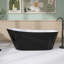 59" x 29" Freestanding Soaking Acrylic Bathtub-91520719