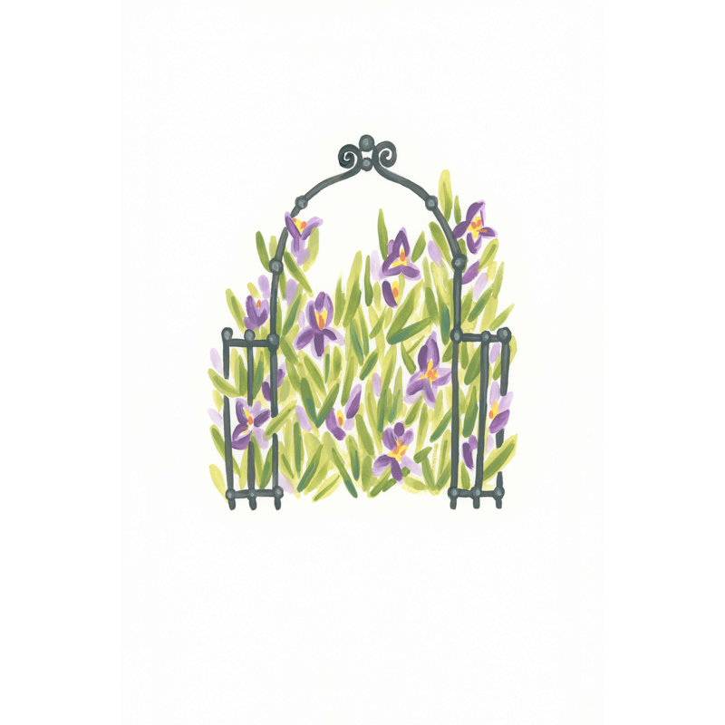 Jardin en fer forgé III, H 36 po x l 24 po x P 1,25 po