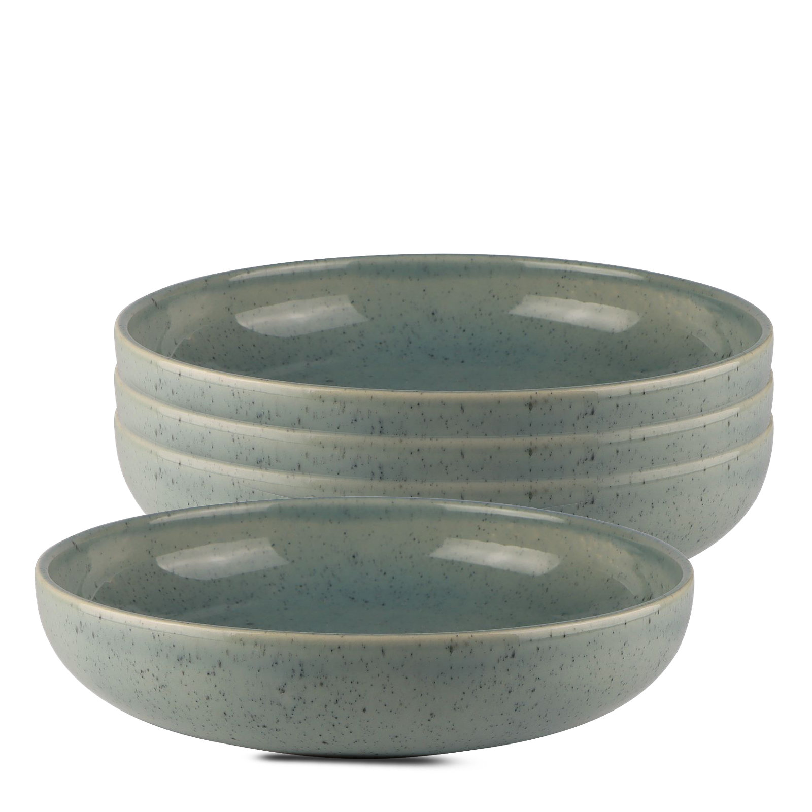 Kisung 40oz. Stoneware Pasta Bowl, Blue