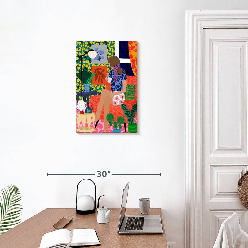 Leisha Enjoying Tea Time, 24" H x 16" W