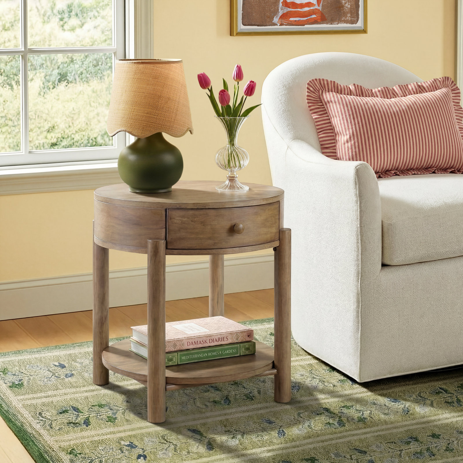 Avely 24" Oak End Table