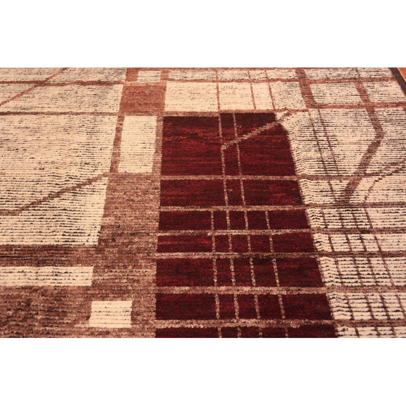 Nazmiyal Collection Large Modern Tribal Geometric Rug 12ft 8in X 15ft 4in