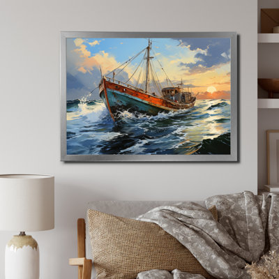 " Boat Expressive Seascapes II "