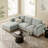 Roscoe Left-Facing Fabric Sectional Sofa With Chaise-117983190-117983192