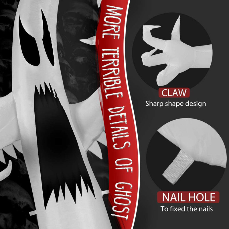 9ft Color Changing LED Inflatable Halloween Ghost