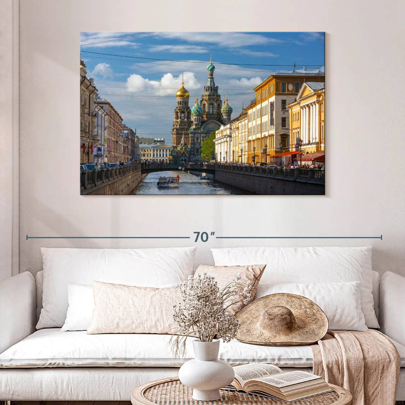 Vue du canal Nicci Griboyedov, H 32 po x l 48 po