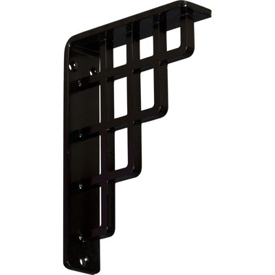 1 1/2"W x 5 1/2"D x 8"H Diane Wrought Iron Bracket, (Single center brace) (6-Pack)