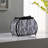 11.75" In Zebra Animal Print Purse W/ Black Faux Handle Table Lamp