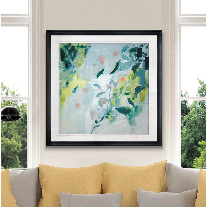 « doux spot ii », peinture, H 16 po x l 16 po x P 1,5 po, Cadre noir
