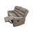 Modern Brown Recliner Motion Couch For Daily Rest Burlap Fabric Reclining Relaxation
