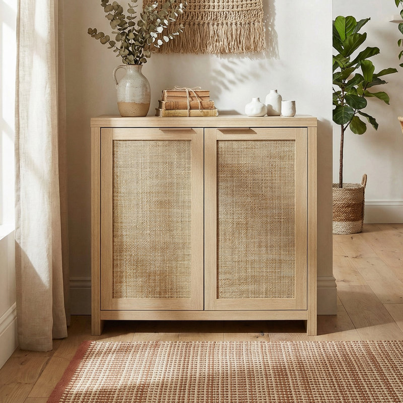 80cm Sideboard, Light Natural Oak
