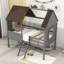 Lit mezzanine simple en bois avec échelle intégrée Adalrik Kids-1206221945