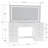 Selina Extra-Large Premium Vanity Table With Integrated Speakers And Luxury Storage-106057669