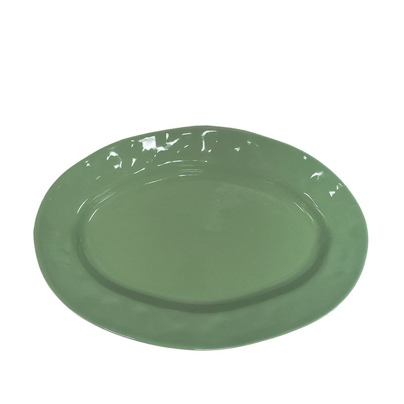 Madeira Meadow Fern Green Sm Oval Platter