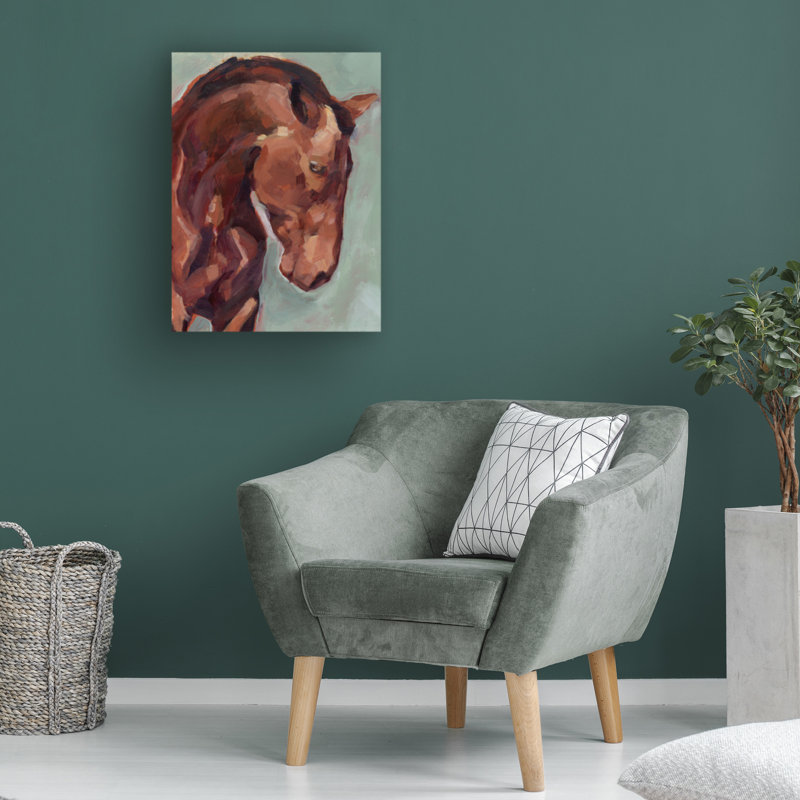«Paint By Number Horse II» par Jennifer Paxton Parker, art sur toile, H 24 po x l 18 po