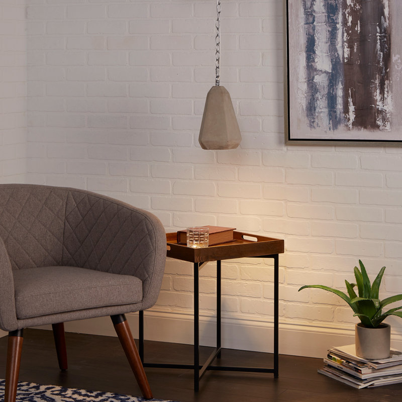 Henretty 1 - Light Satin Nickel Pendant