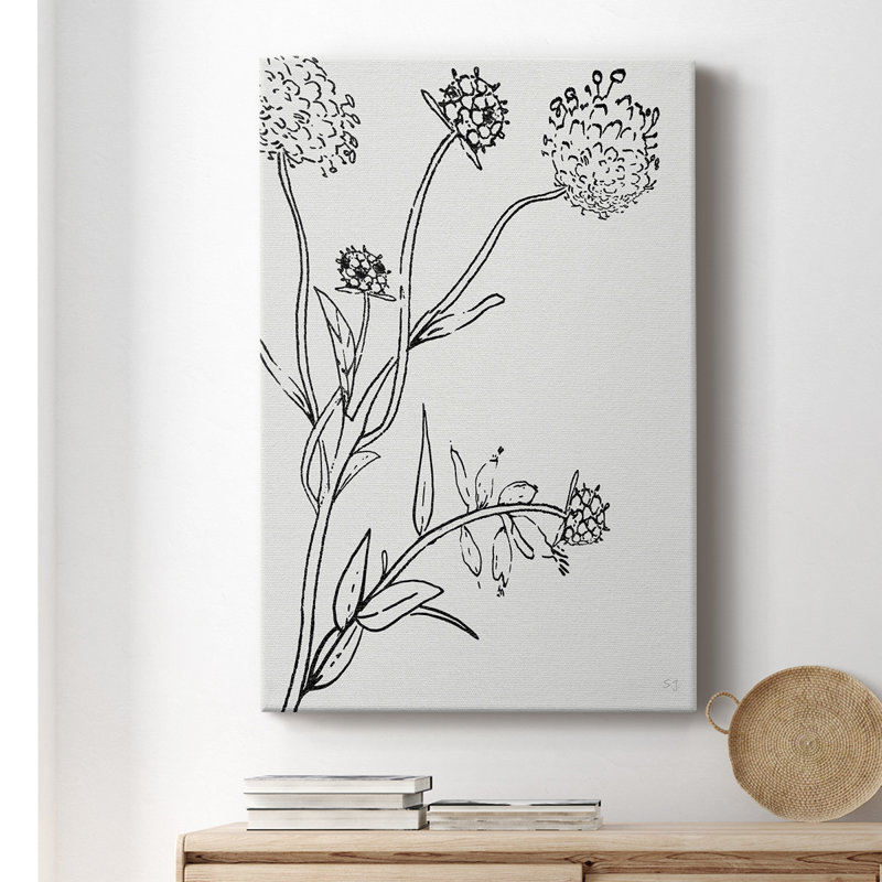 Botanical Study I - Impression sur toile tendue, H 27 po x l 16 po