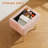 Modern Velvet Storage Vanity Stool Cozy Faux Fur Cushioned Accent Chair Pink-1066943481