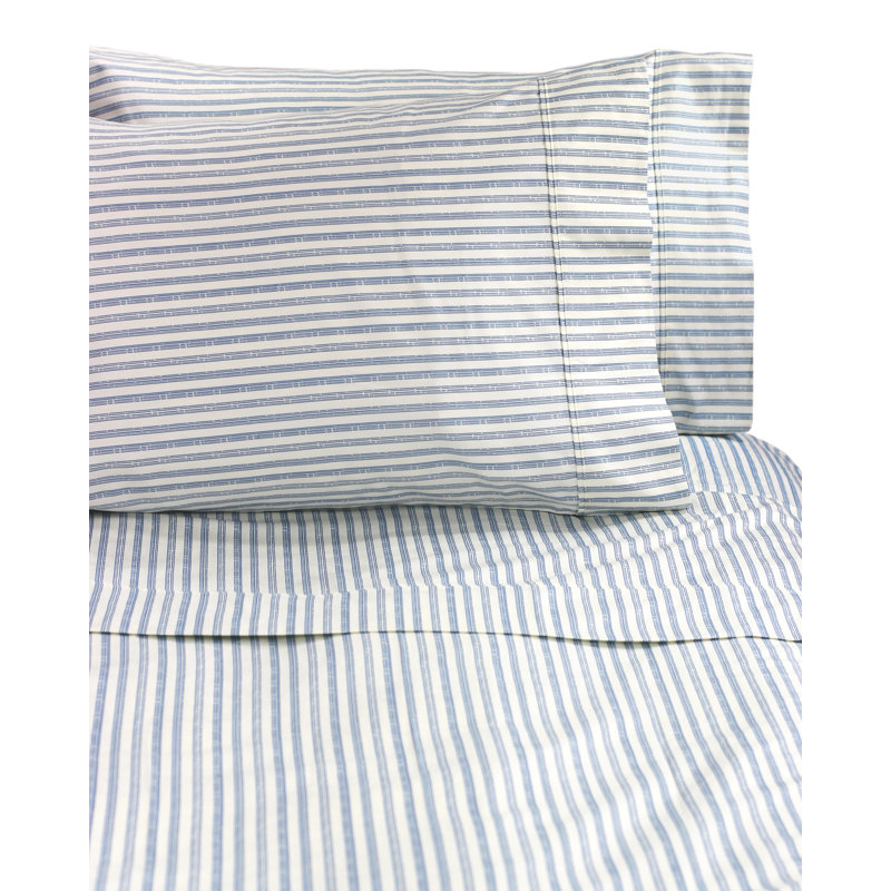 Cobbett Striped Sheet Set, California King, Navy