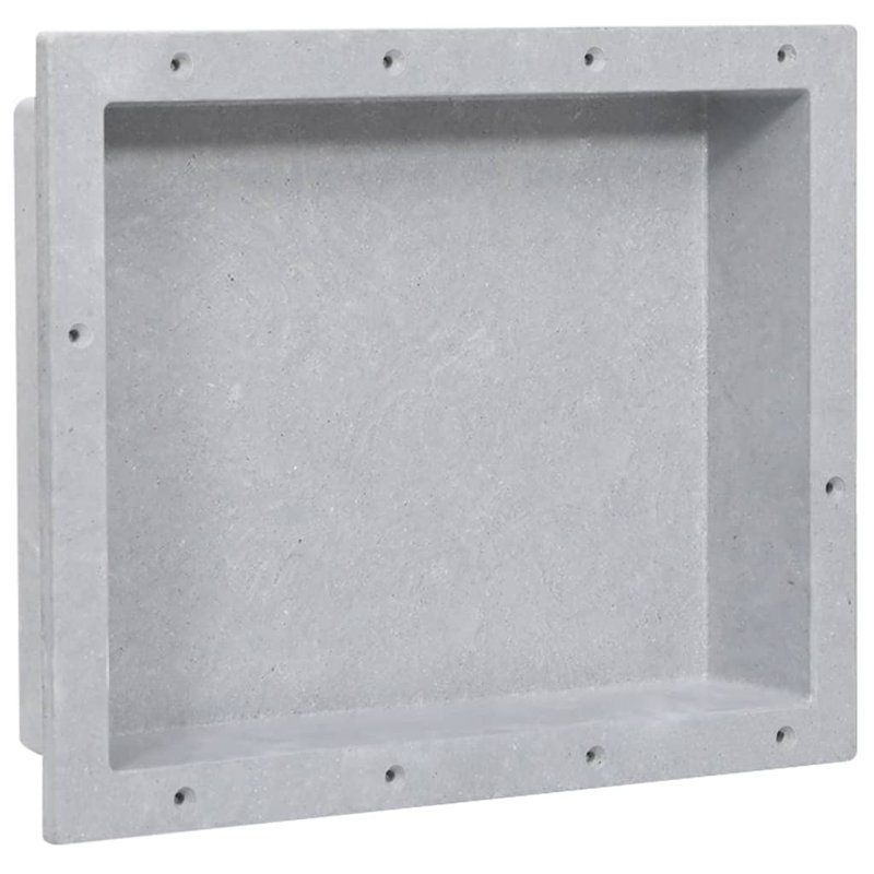 Pearcy Plastic / Acrylic Recessed Bathroom Shelves, Grey