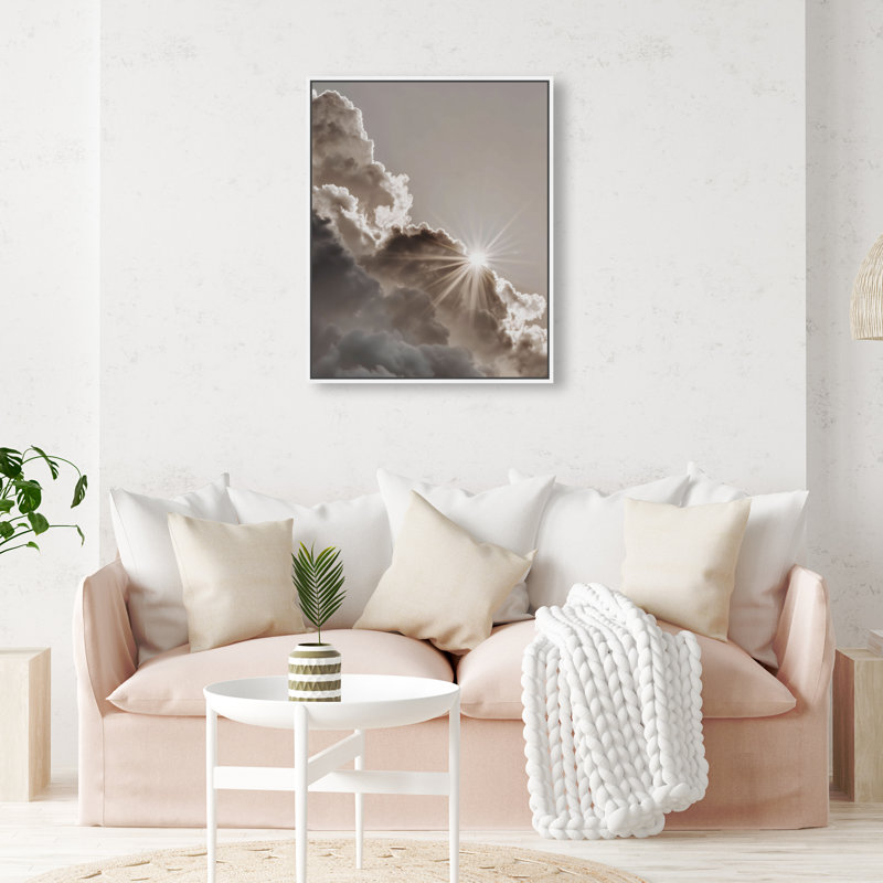Sun Rays II Print by Oliver Gal, 25" H x 21" W, White Floater Frame