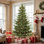 Sapin de Noël artificiel pré-éclairé 6,5 pi avec éclairage réglable