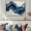 Or et bleu céleste fluidité III - encre liquide, art mural-1298219929-1298219928-1298219933