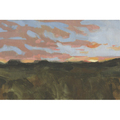 Sunset In Taos I - Painting