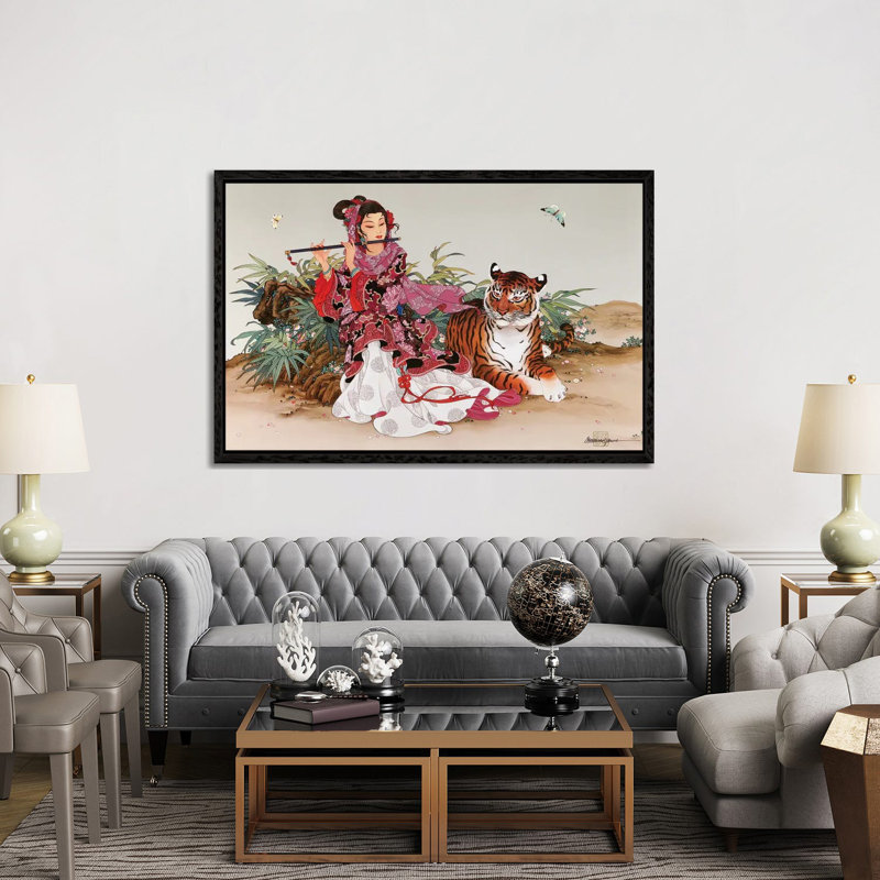 Immortal Melody - Painting on Canvas, Black Framed, 152.5 cm H x 101.5 cm W