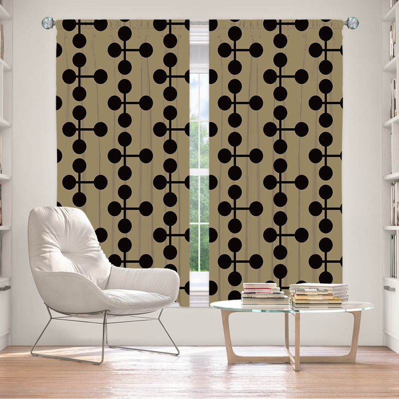 Paire de rideaux obscurcissant en polyester Evalyse, L 40 po x L 82 po