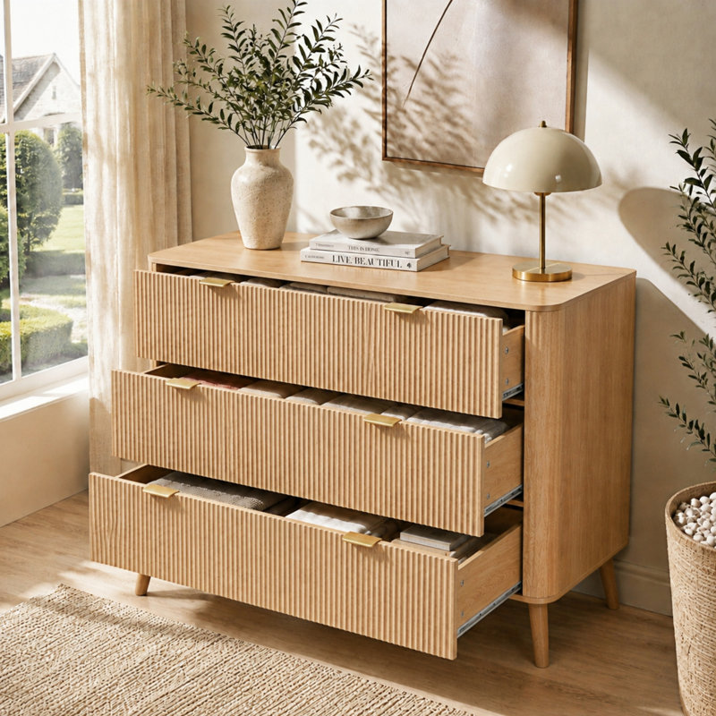 100 cm W Chest of 3 Drawers