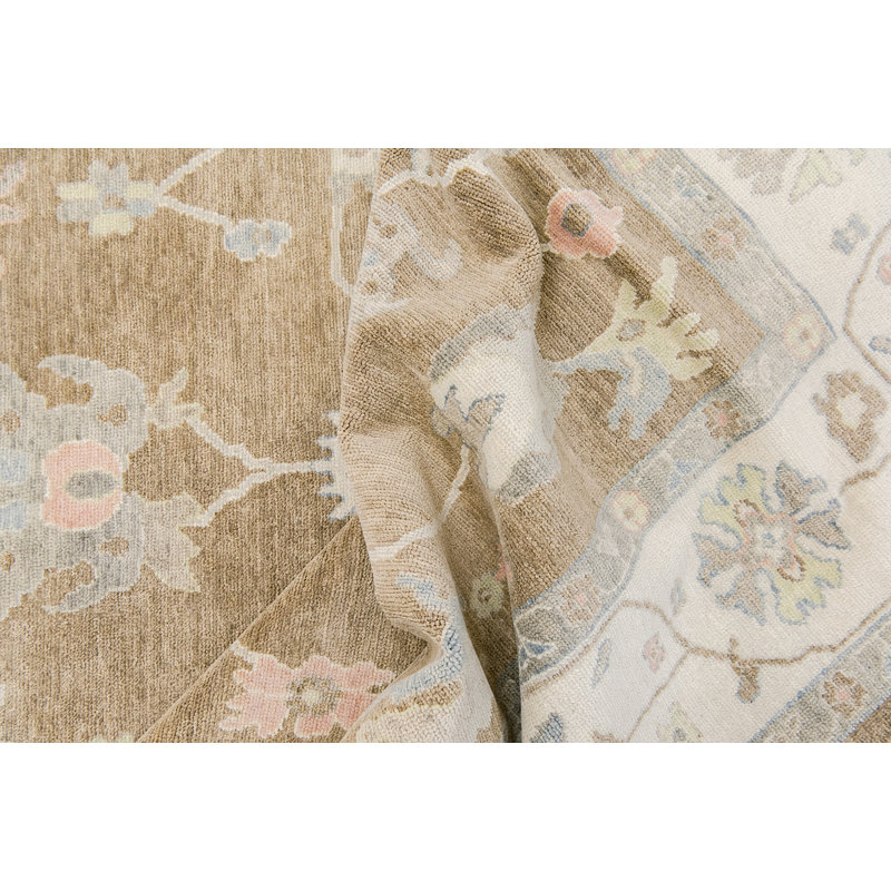 Hand Knotted Wool Oriental Area Rug, Rectangle 12' x 15'