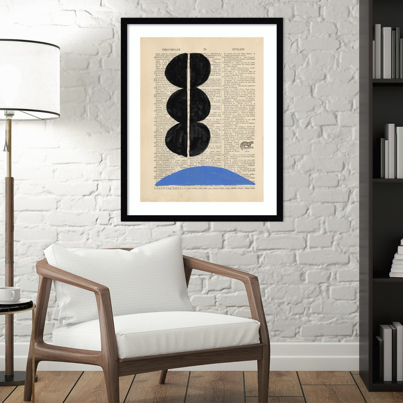 Modern Definition II by W. Stramel, Black Framed Paper, 21.38" H x 17.38" W x 0.88" D