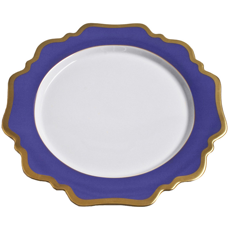 Annas Palette 10.5" Dinner Plate, Indigo Blue
