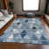Premium Machine Washable Prisco Blue Rug