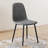 19.1'' H Linen Upholstered Metal Side Chair
