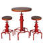 Ensemble de table de bar 3 pièces (32,3 po à 36,2 po) et 2 tabourets de bar (23,6 po à 29,5 po) pour la cuisine au pub-569680427
