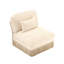 Canapé sans accoudoirs en chenille léopard avec 1 coussin - café beige-125536768