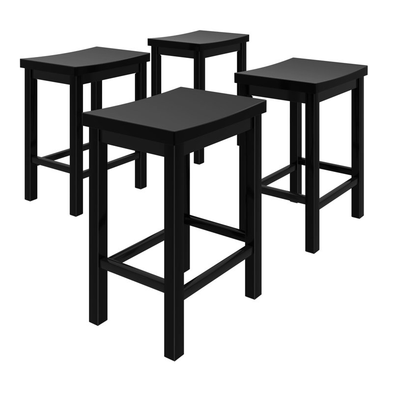 Tabouret à hauteur de comptoir Coleman (24 po), Noir