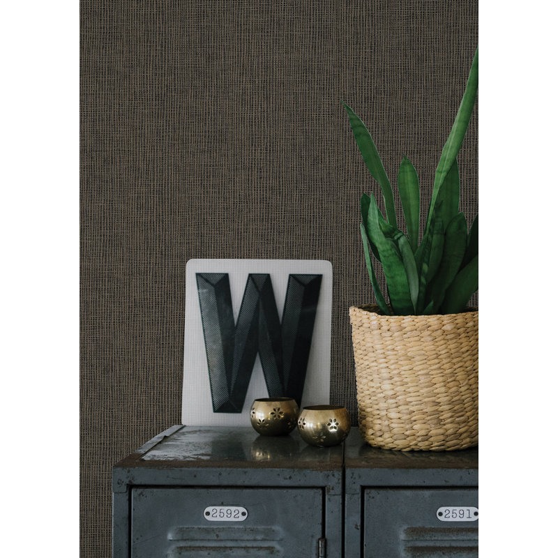 Rouleau de papier peint L 33 pi x L 21 po Seaton, Noir