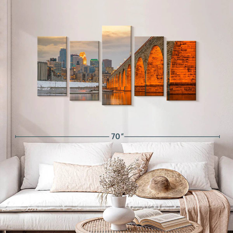 Senne Minneapolis Stone Arch Bridge, 27" H x 54" W