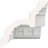 Endurathane Inside Corner Moulding, 4 1/2"P x 4 1/2"H (matches moulding MLD04X04X06DE), Factory Primed