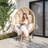 Oversized Wicker Egg Chair with 9.8" Thick Cushions, All-Weather Outdoor/Indoor Patio Lounge Chair-1005373916