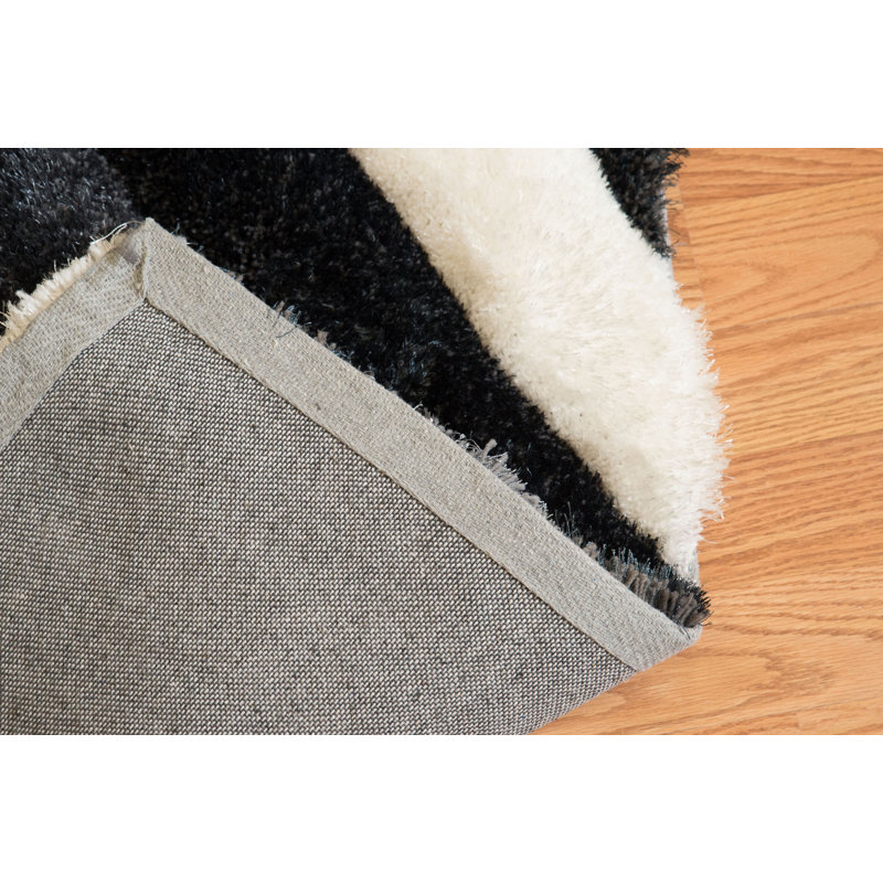 Tapis noir Fitts, Tapis de couloir 1 pi 10 po x 3 pi
