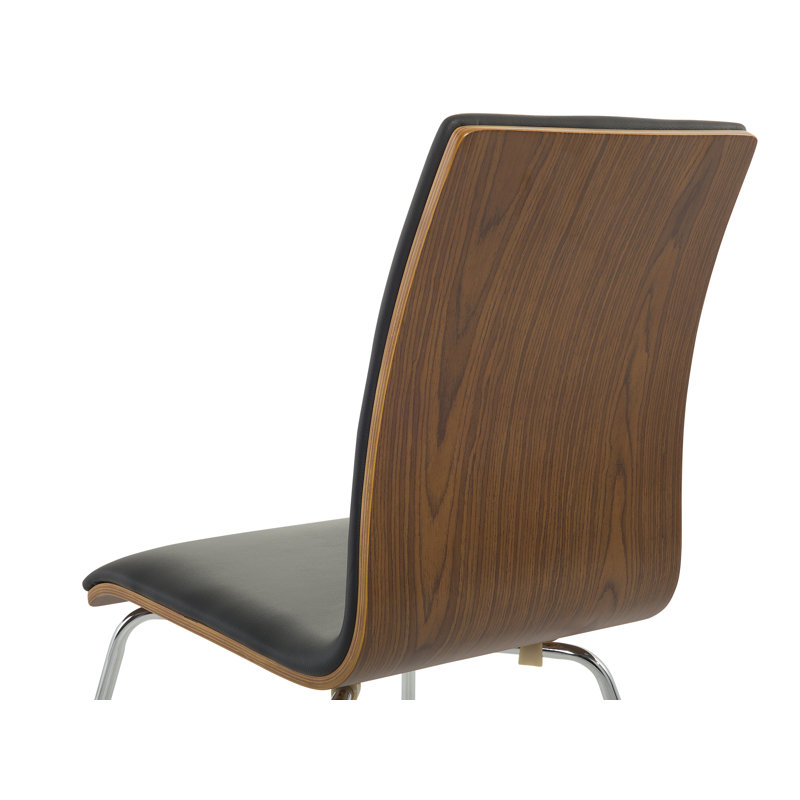 Hendrix 44cm H Upholstered Parsons Chair, Dark Brown