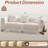 87" Upholstered Sherpa Boucle Sofa with Solid Wood Legs-1668528196