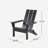 Damione Acacia Foldable Outdoor Adirondack Chair-811588516