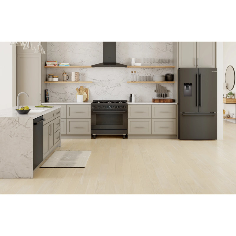 500 Series Free-Standing Fridge-Freezer, Black Stainless Steel