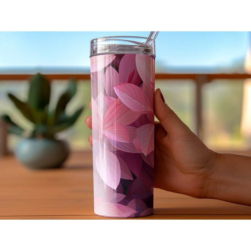 Choose Handmade Tumblers 591ml Vacuum Insulated Stainless Steel (18/8) Travel Tumbler with Straw