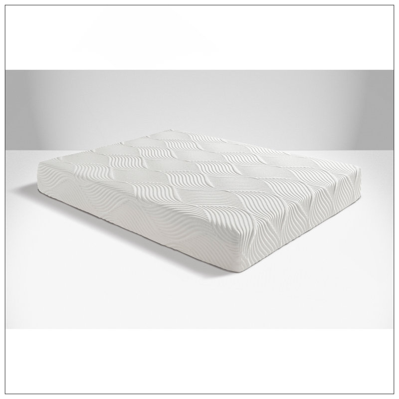 Matelas en mousse viscoélastique imprégnée de gel de 10 pouces, ferme, blanc, matelas dans une boîte